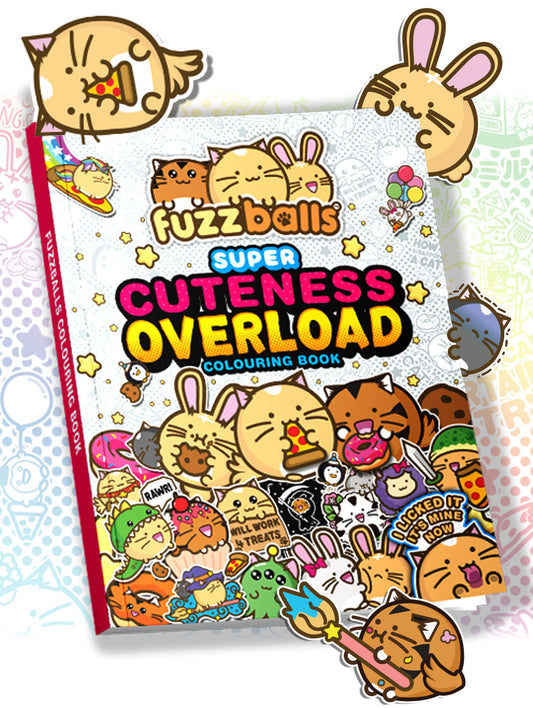 Fuzzballs Super Cuteness Overload Colouring Book