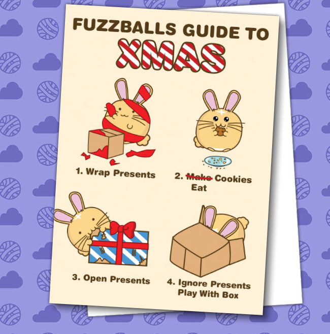 Fuzzballs guide to xmas Card