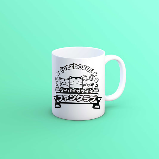 White Fuzzboxes Japanese Mug