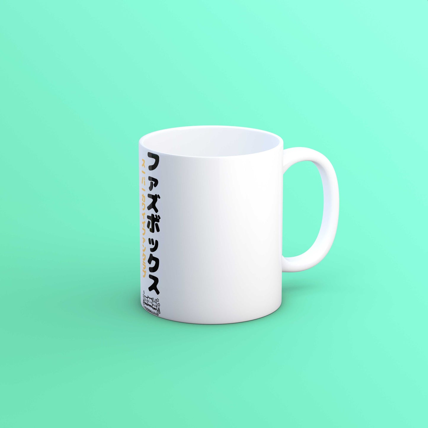 White Fuzzboxes Japanese Mug