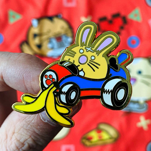 Fuzzkart Enamel Pin