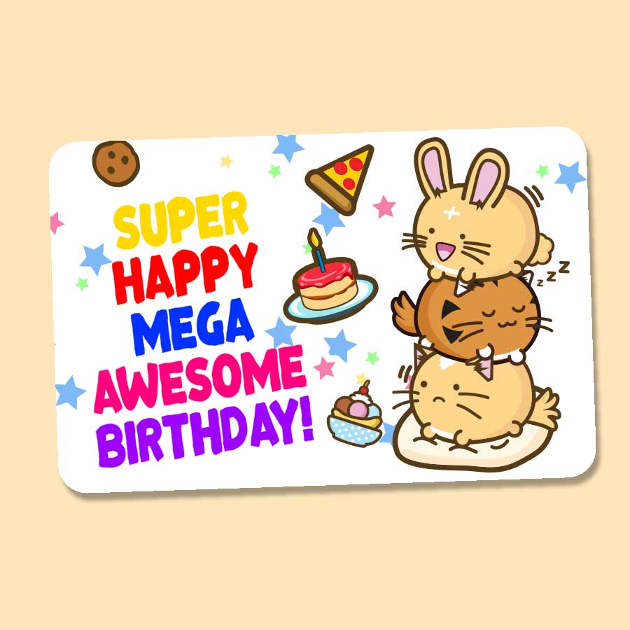 Gift Card - Super Awesome Birthday