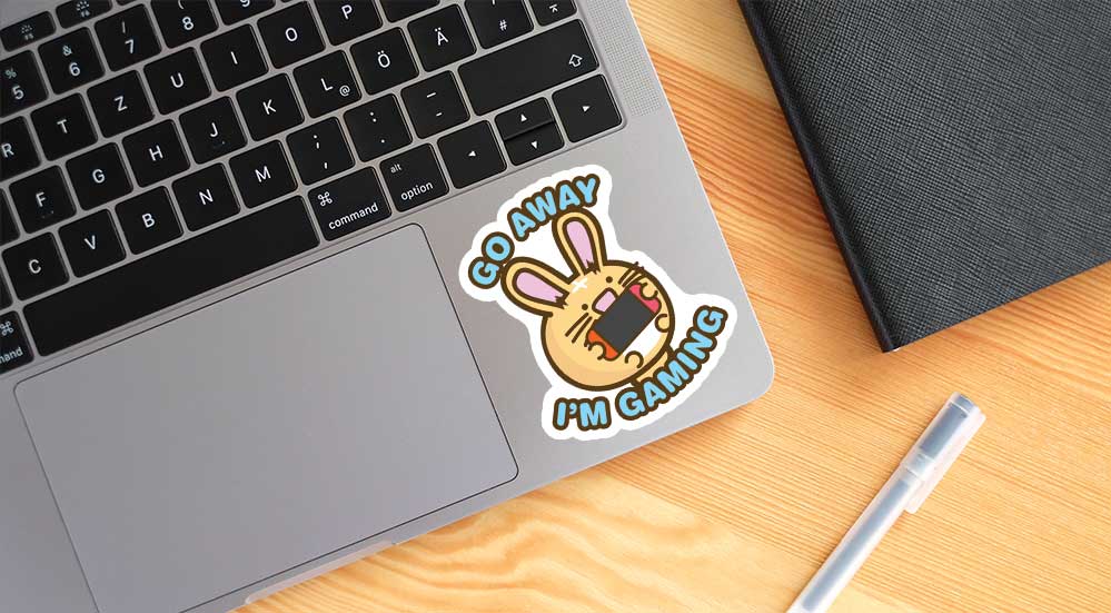 Go Away I'm Gaming Vinyl Sticker