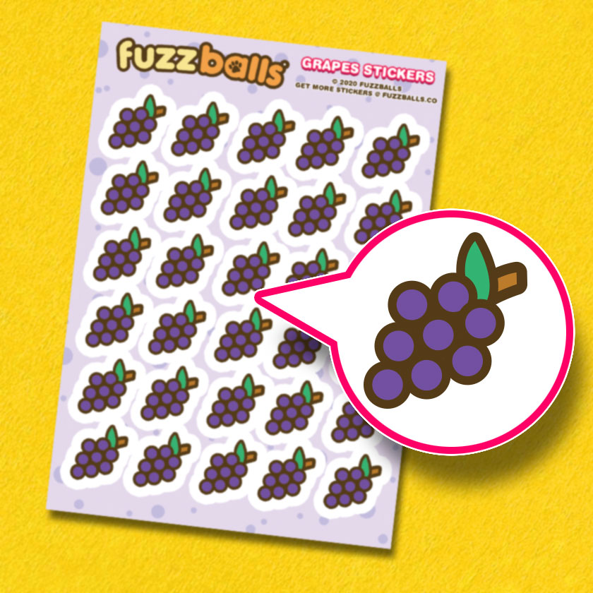 Grapes Sticker Sheet
