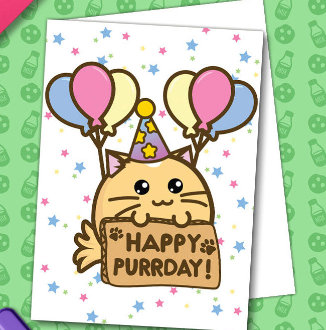 Happy purrday Card