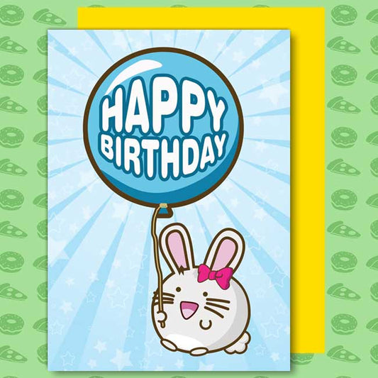 Happy birthday balloon Card