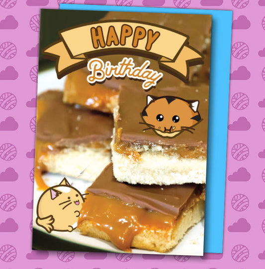 Happy birthday millionaires shortbread Card