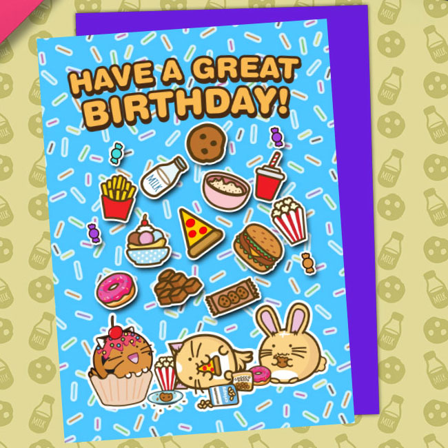 Have a great birthday snacks Card – Fuzzballs