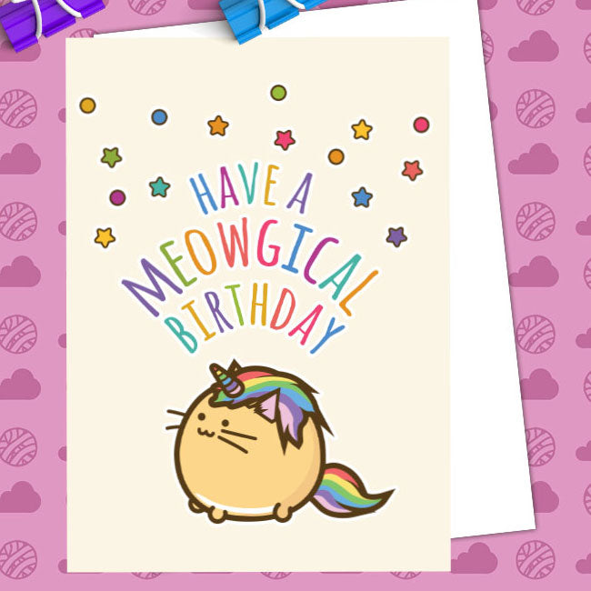 Have a meowgical birthday Card