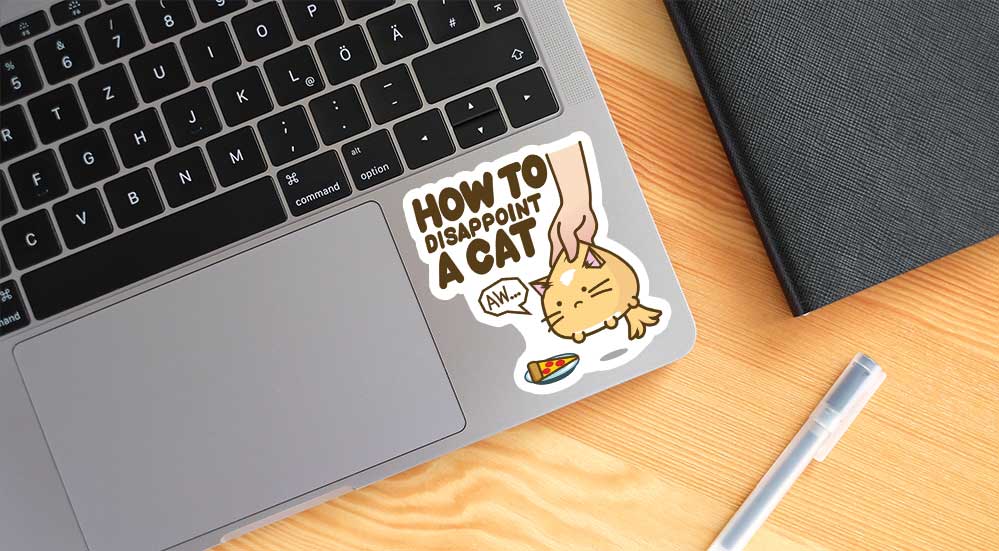 How To Disappoint A Cat Vinyl Sticker