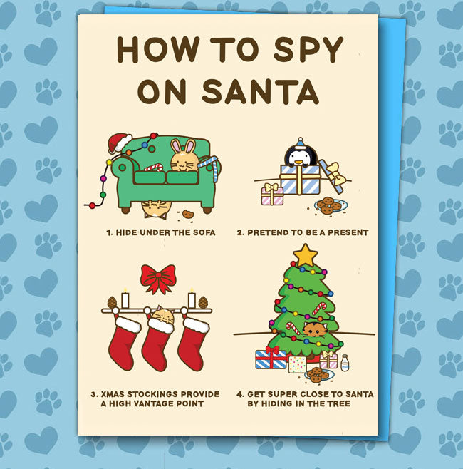 How to spy on santa Card