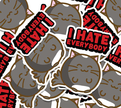 I Hate Everybody Vinyl Sticker