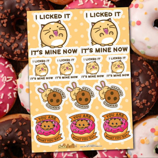 I licked it, it's mine now Sticker Sheet