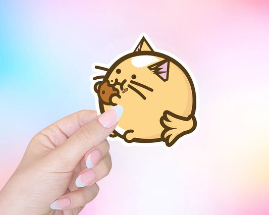 Cookie Cat Vinyl Sticker