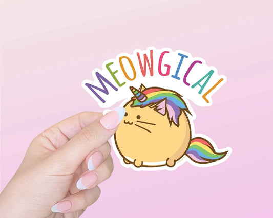 Meowgical unicorn cat Vinyl Sticker