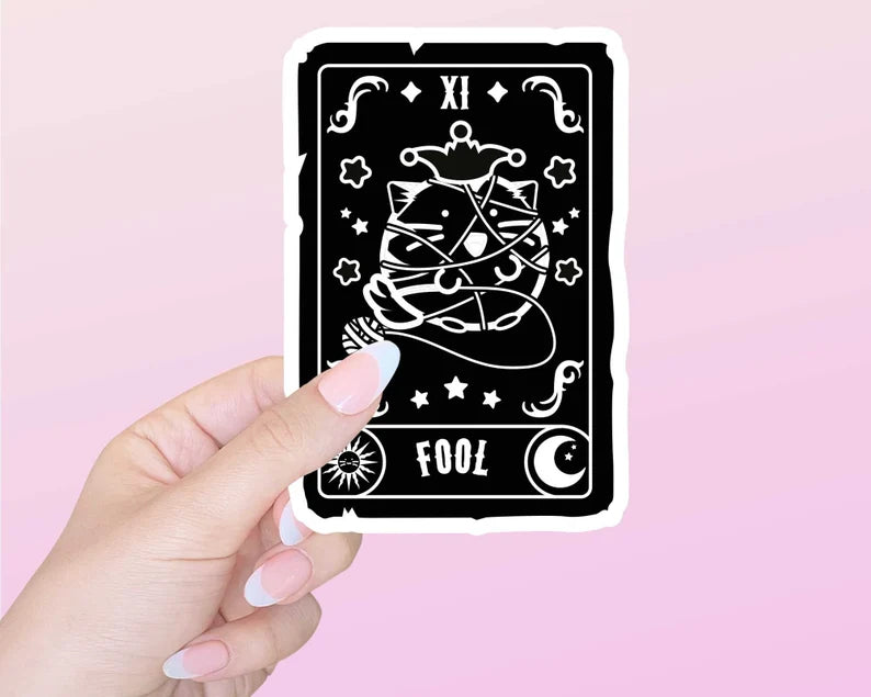 Fool Tarot card Vinyl Sticker