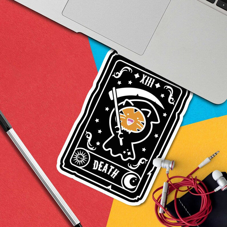 Death Route Sticker Death Tarot Vinyl Sticker – Fuzzballs