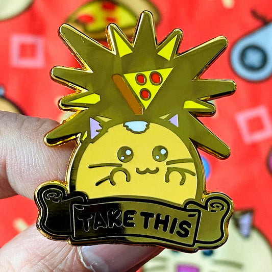 It's dangerous to go alone. Take this Enamel Pin