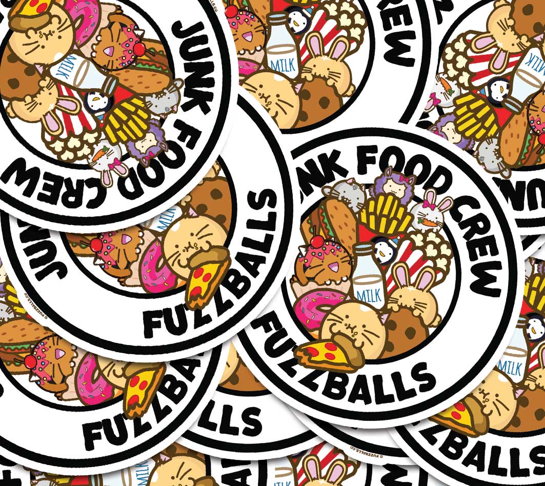 Junk Food Crew Vinyl Sticker