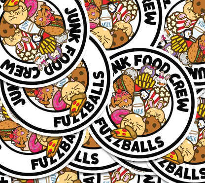 Junk Food Crew Vinyl Sticker