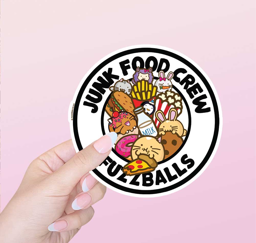 Junk Food Crew Vinyl Sticker