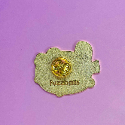 Deflated Bunny Enamel Pin