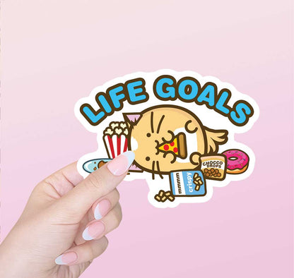 Life Goals Vinyl Sticker