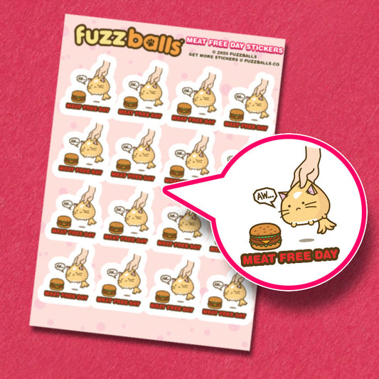 Meat free day meal plan Sticker Sheet