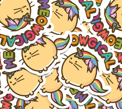 Meowgical unicorn cat Vinyl Sticker