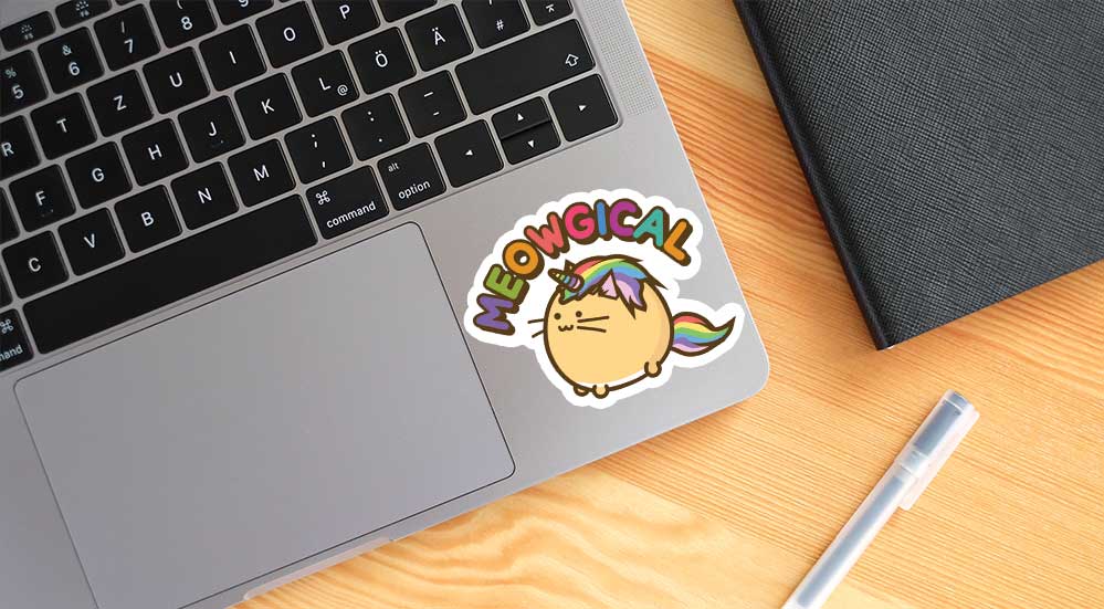 Meowgical unicorn cat Vinyl Sticker