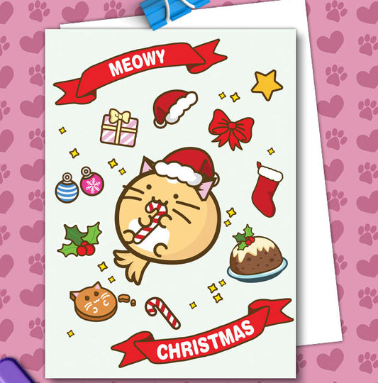 Meowy christmas Card