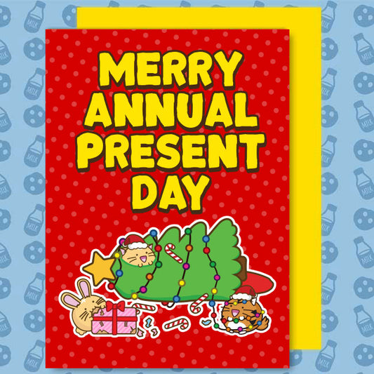 Merry annual present day Card