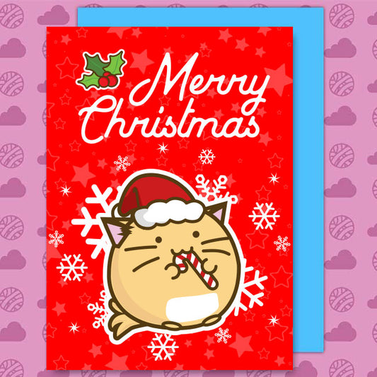 Merry Christmas Candy Cane Card