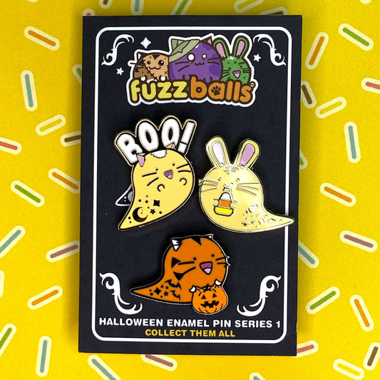 Mini Ghosts Halloween Set Enamel Pin