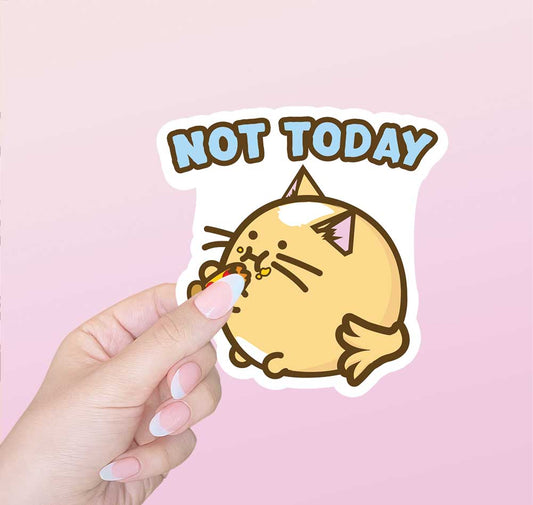 Not Today Vinyl Sticker