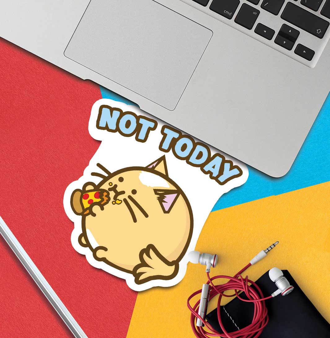 Not Today Vinyl Sticker