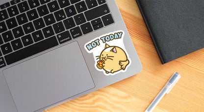 Not Today Vinyl Sticker