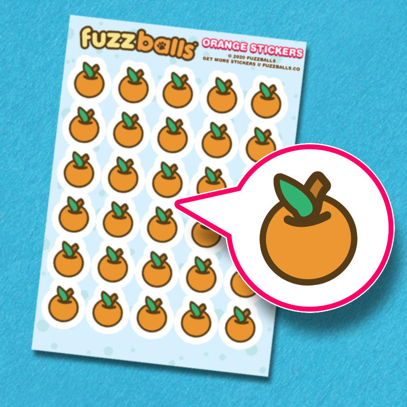 Orange Sticker Sheet