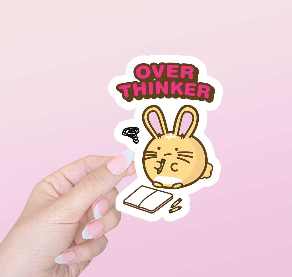 Over Thinker Vinyl Sticker