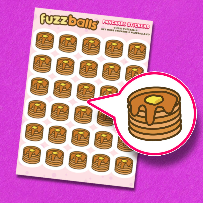 Pancakes Sticker Sheet