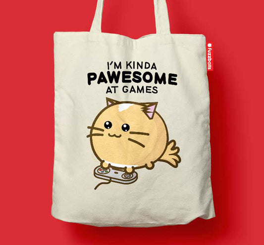Pawesome At Games Tote Bag