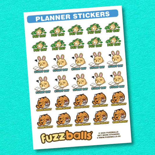 Payday Planner Sticker Sheet