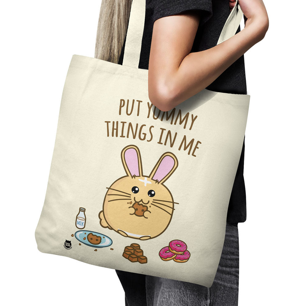 Put yummy things in me Tote Bag