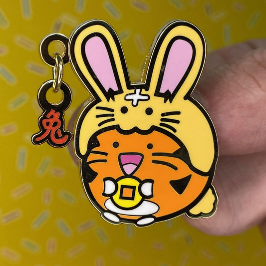 Rabbit lunar new year Enamel Pin