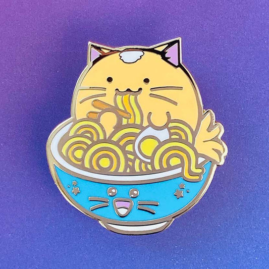 Ramen Cat Enamel Pin
