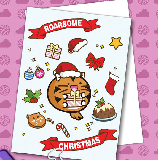 Roarsome christmas Card