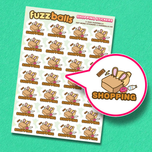 Shopping Sticker Sheet