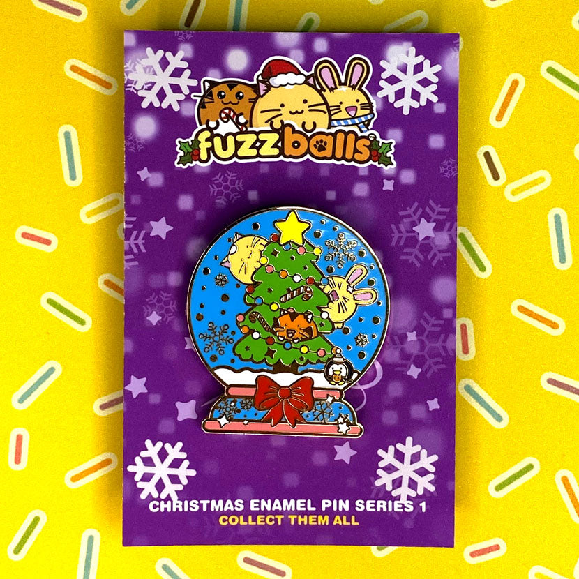 Snowglobe Christmas Enamel Pin