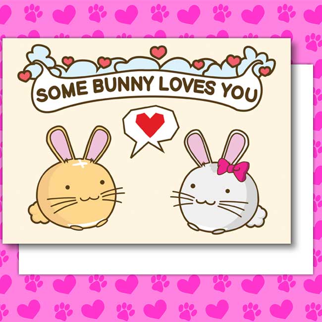 Some bunny loves you Card