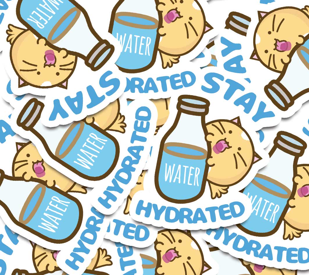 Stay Hydrated Vinyl Sticker